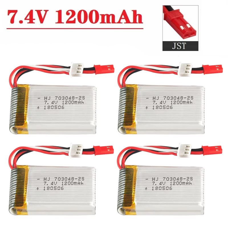 Drone Battery Connector - Batteria Lipo 2S 7,4 V 1200