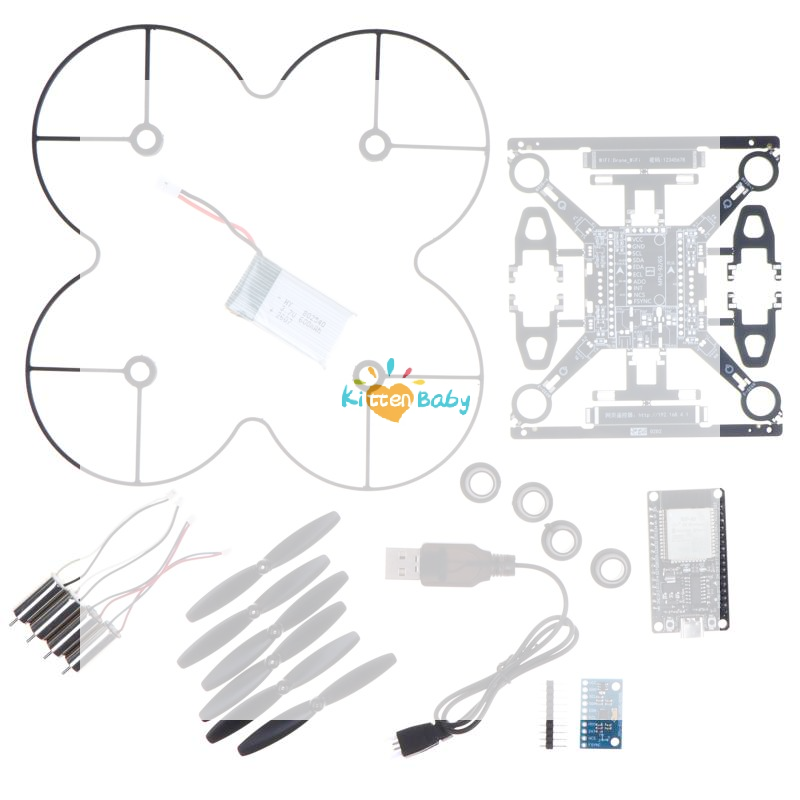 Drone Battery Bag - Kit Mini Drone Open‑Source ESP32, Quadricottero