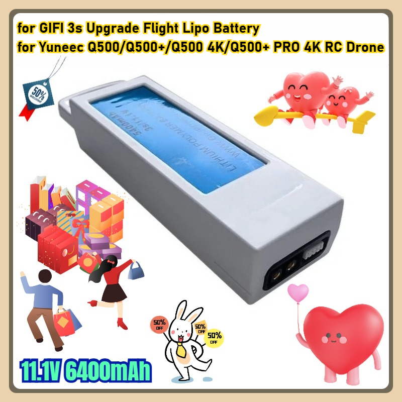 Drone Battery 3S - 11.1V 6400mAh per GIFI 3s Aggiornamento