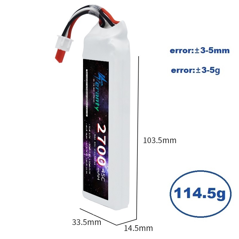 1/3PCS 2S 7.4V Lipo Batteria 2 - Drone Battery Connector recensione e prezzo